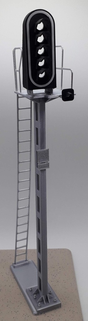 Cible C - 5 feux - Mat leger (1/32, Cv rose / S / A / VL / M, Haut droit, A droite)