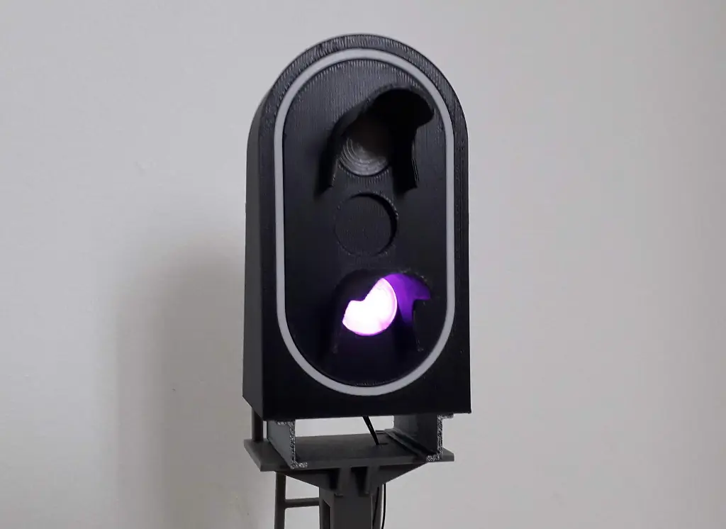 Cible A 2 feux à l'échelle 1/11