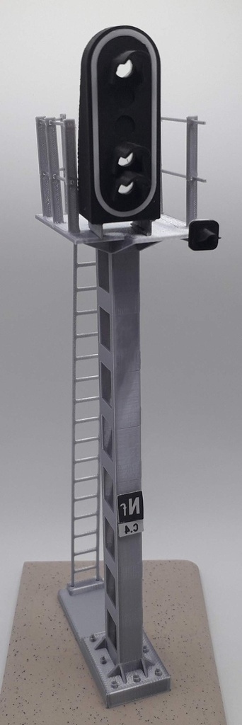 Cible C - 3 feux - Mat lourd (1/32, C / S / A, Haut droit, A droite)